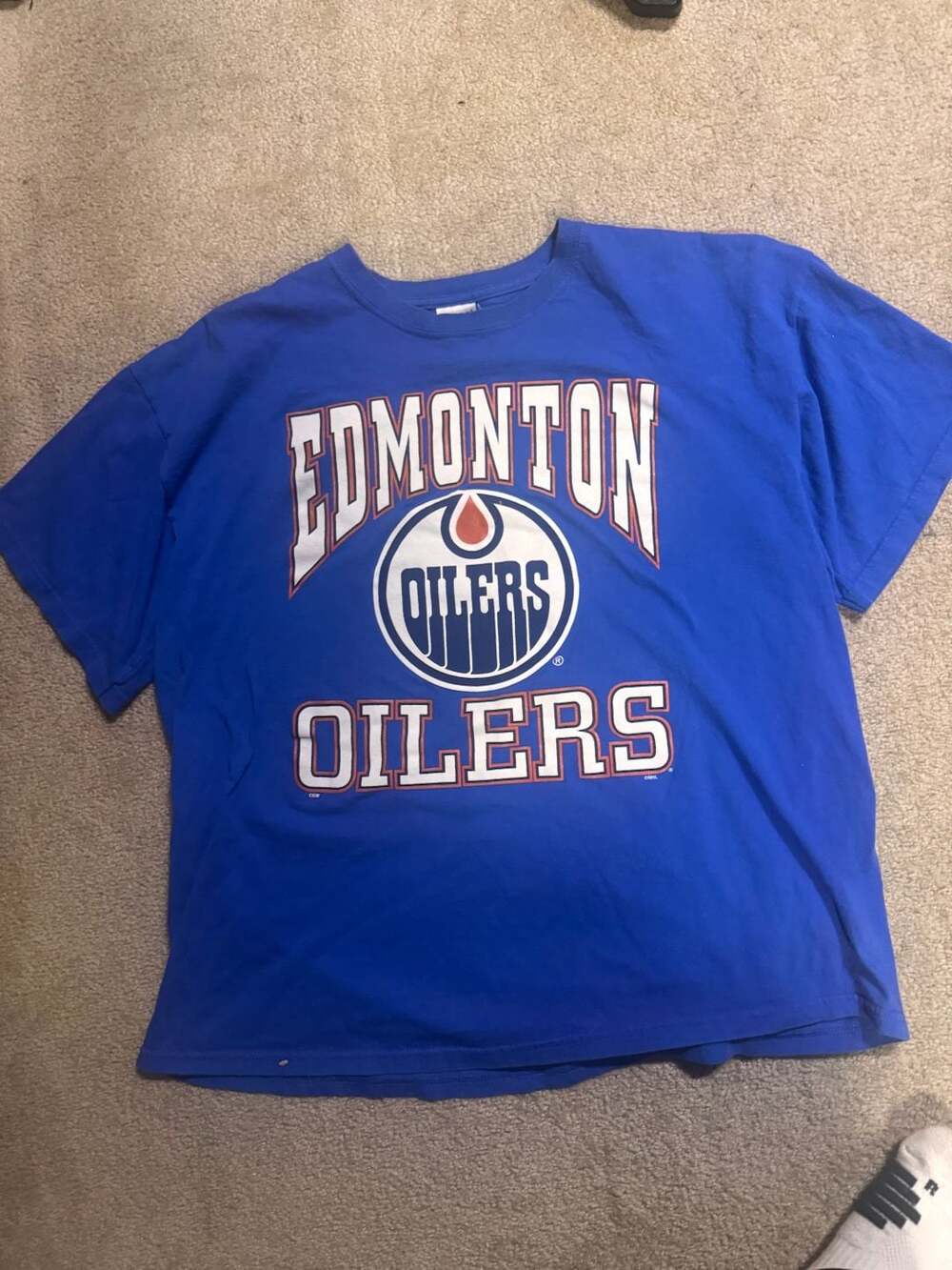 Edmonton Oilers NHL Gildan Heavy Cotton T-Shirt Size XL